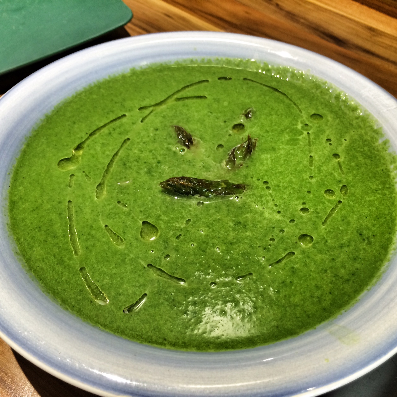 Asparagus & spinach soup