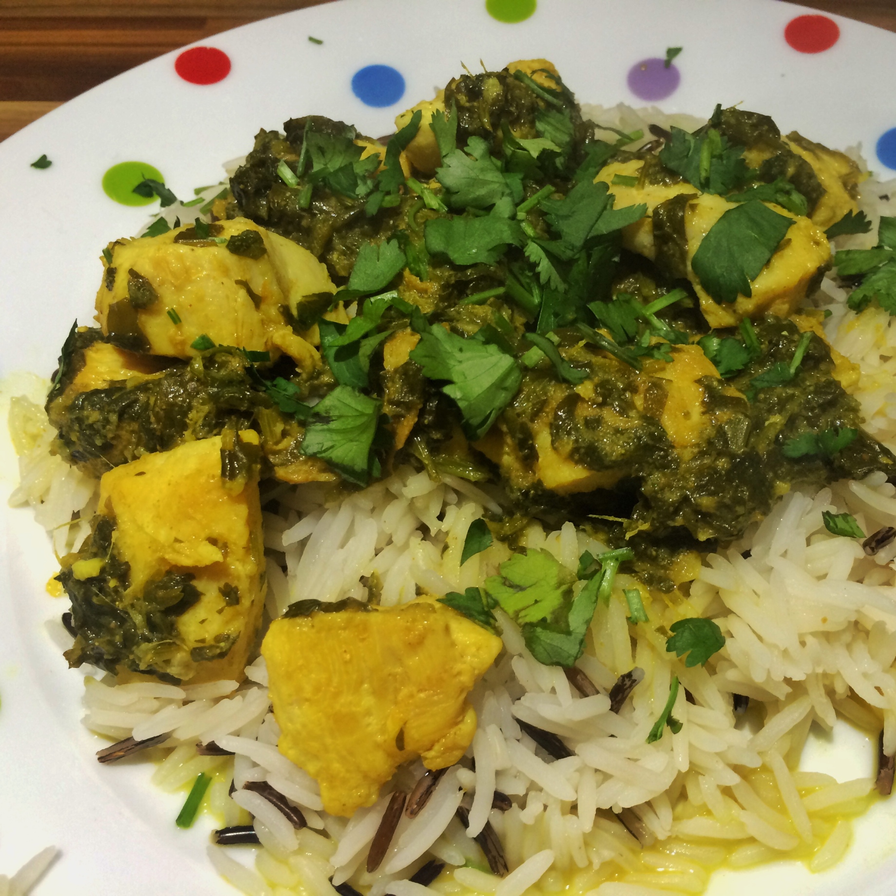 Lemon chicken with ginger and coriander